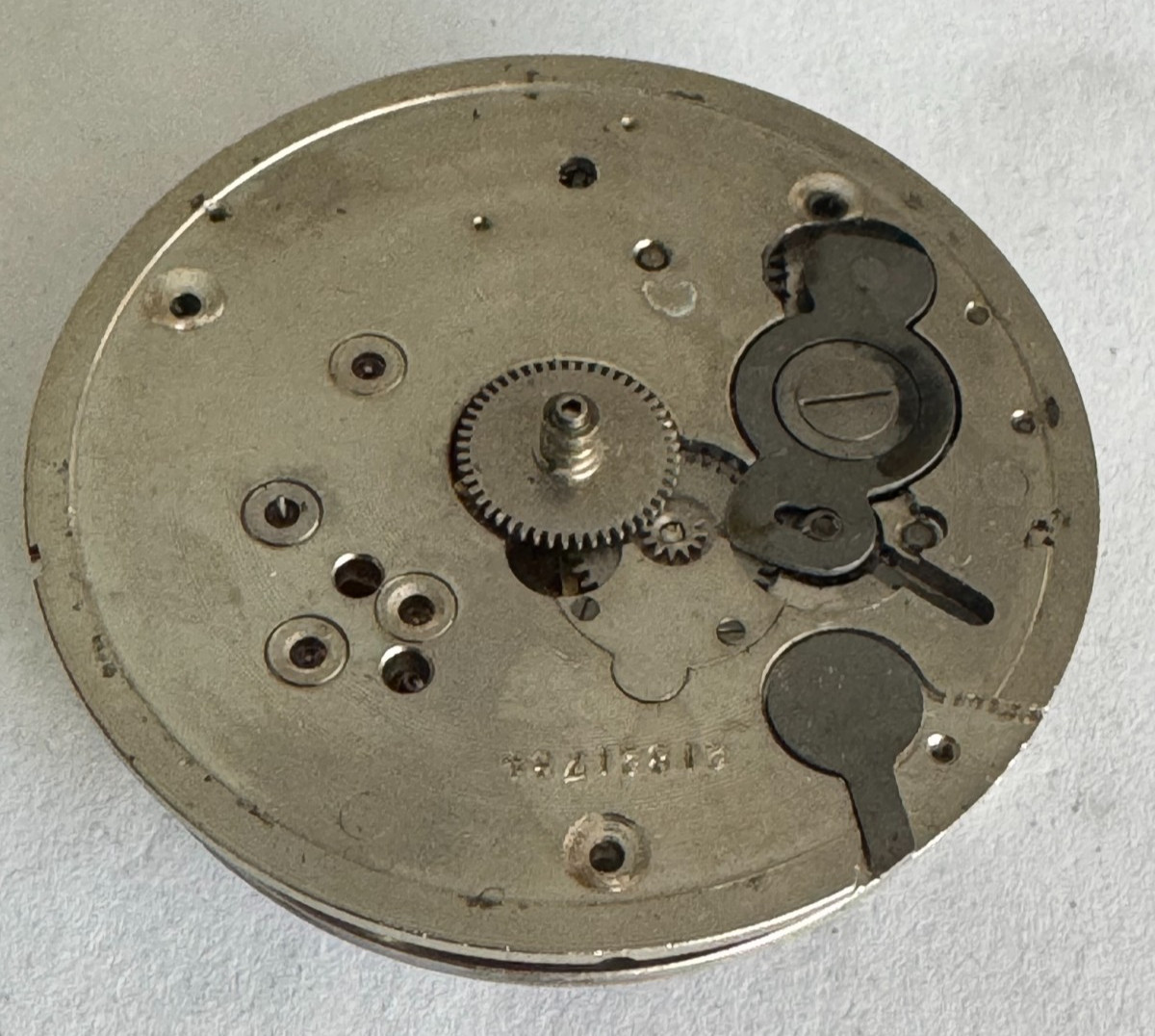 VINTAGE 18 SIZE ELGIN OPEN FACE POCKET WATCH MOVEMENT GR. 336 RUNNING GREAT