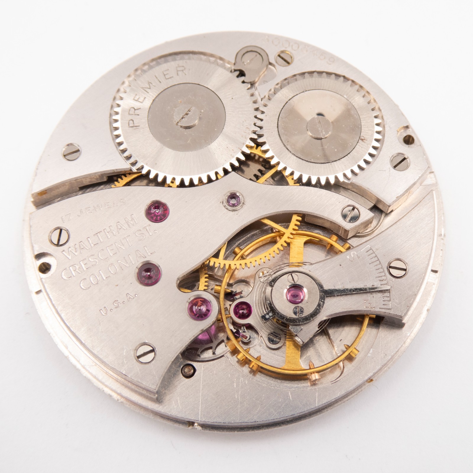 Waltham Grade No. 209 12-Size 17-Jewel Antique Pocket Watch Movement, Runs