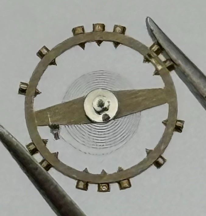 Felsa 4062 Balance Wheel Complete And Spring 6¾’’’ 4741 Watch Movement Parts NOS