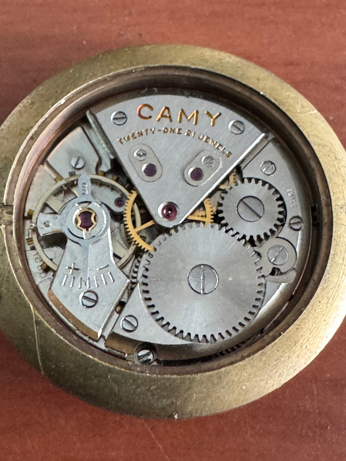 VINTAGE MEN’S CAMY WRIST WATCH MOVEMENT CAL. ETA 1080 KEEPING TIME 21 JEWEL