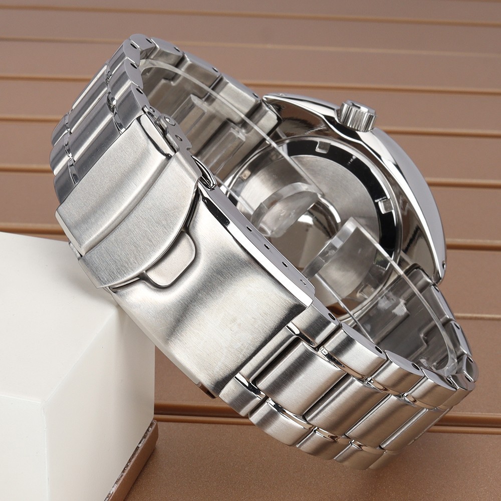 45mm Sapphire Steel Watch Case Bracelet Modify Turtle Mod For Seiko NH34 35 NH36