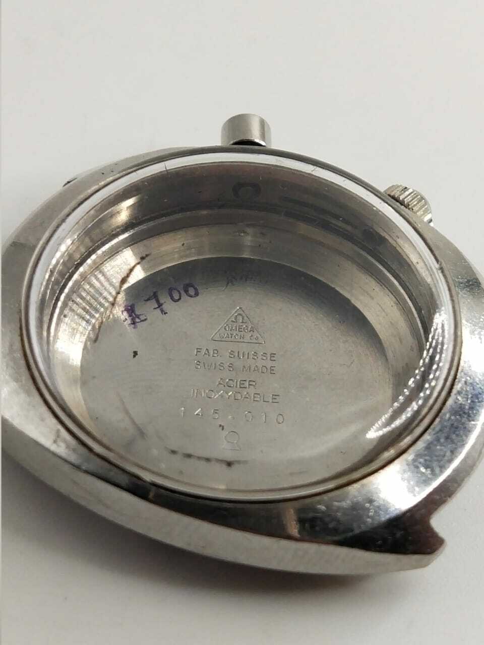 Omega 865 Chrono stop Case complete case omega Ref 145.010 for parts