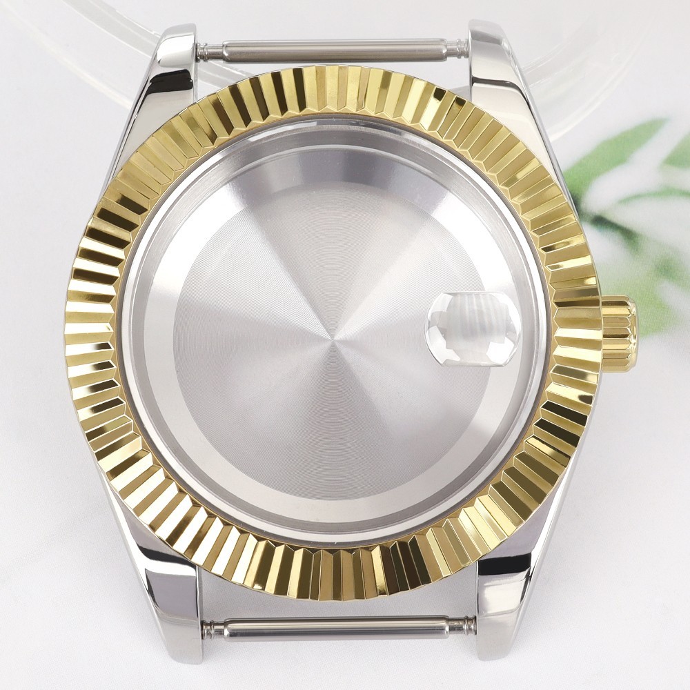 Sapphire Oyster Log Watch Case 36mm/39mm Fluted Bezel For Seiko NH35 Miyota 8215