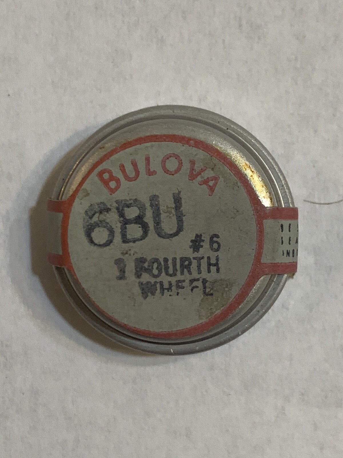 (C) Bulova 6BU #6 Fourth Wheel in original tin un-opened New/Old Stock