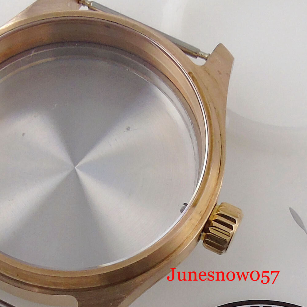 CUSN8 Solid Bronze Polit Watch Case Dial Hands Set Fit NH35A NH36A NH34A SKX SRP