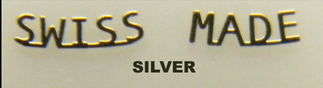 Watch Dial Swiss Made logo emblem MOD steel with adhesive Indexes Indices Parts