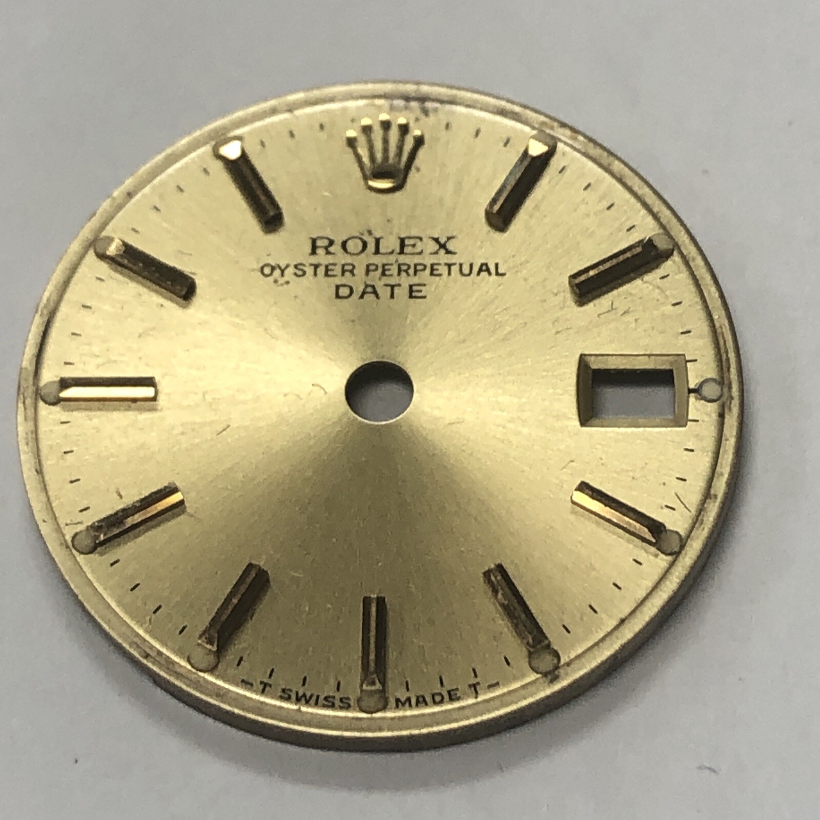Original Rolex Dial For Ladies Rolex (DATE) With 26mm Case Champaigne Gold