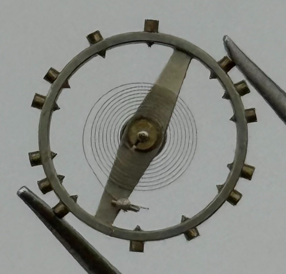 AS 984 Balance Wheel Complete And Spring 10½’’’ 30 M Watch Movement Parts NOS