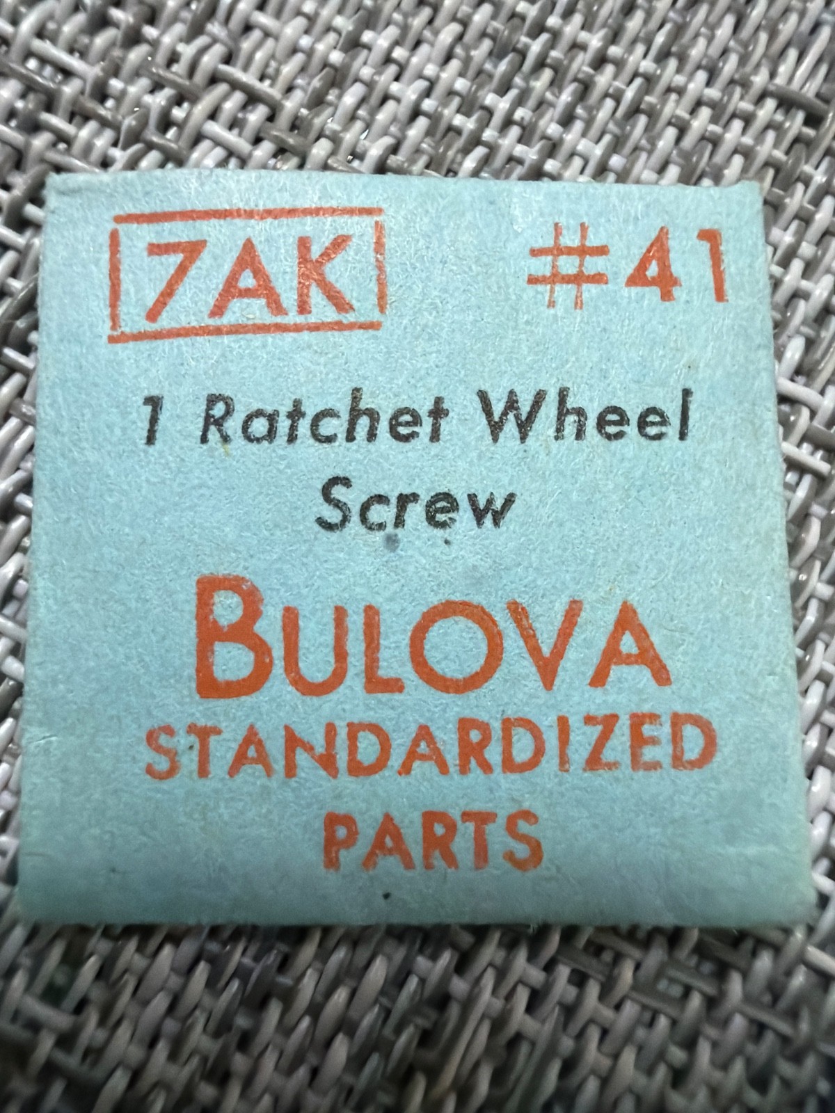 Bulova Watch #41 Ratchet Wheel Screw – Various Calibers W/O Original Package