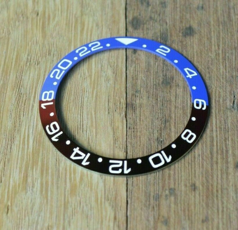 New Bezel Ceramic Insert For Rolex GMT MASTER II 16700 16710 16760 Enrgaved