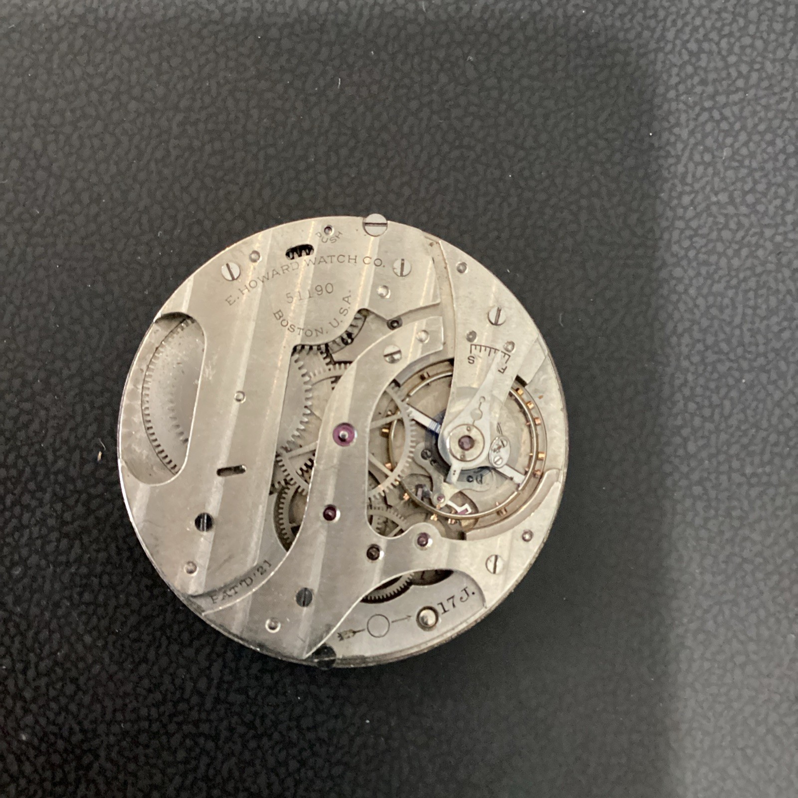 Vintage Howard 38.5mm Pocket watch Movement Struggles To Run