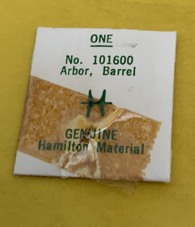 Hamilton Size 22/0 For Model 101600 (discontinued)Barrel Arbor NEW OLD STOCK