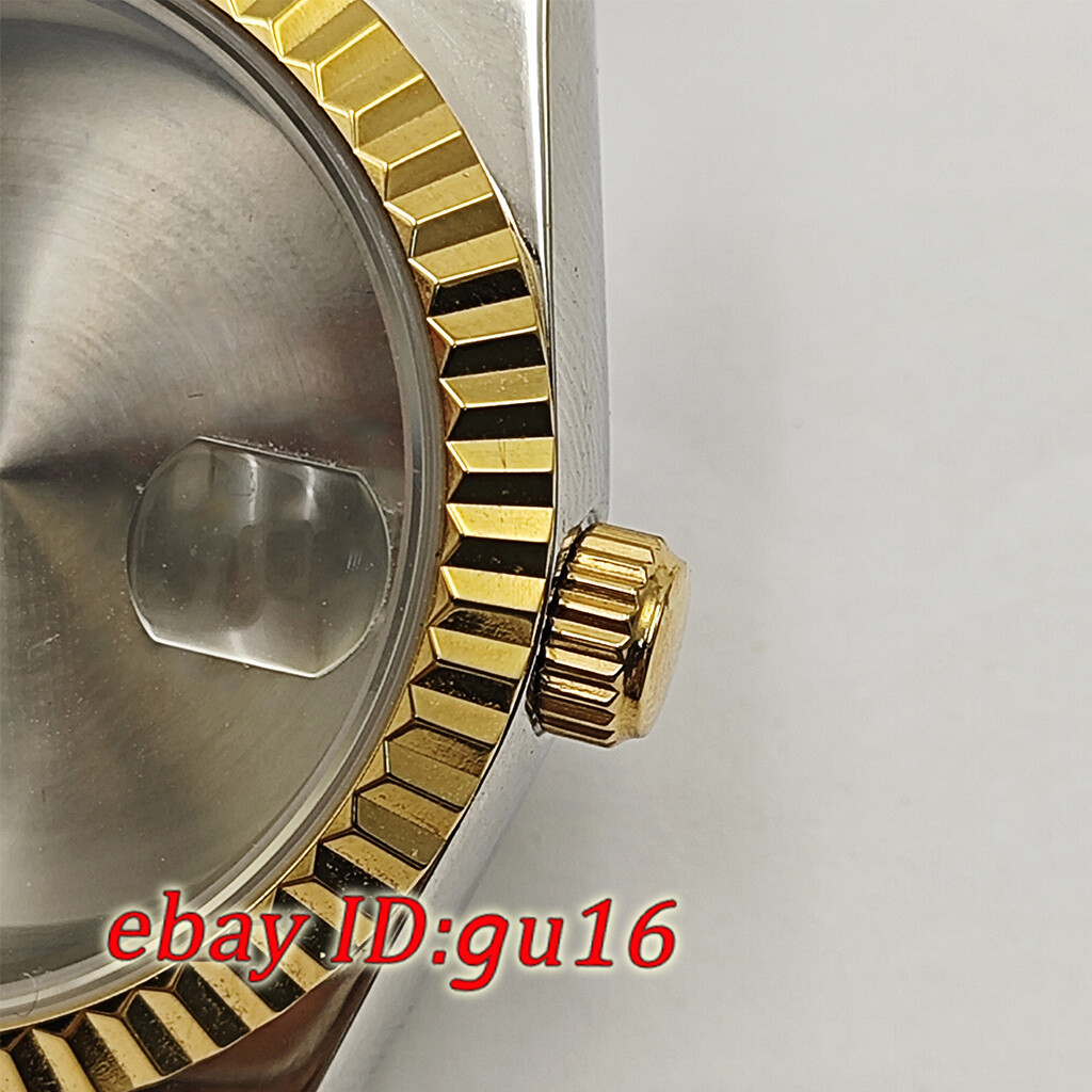 36mm 39mm watch case gold silver fit NH35 NH36 Miyota 8215 ETA 2824/2836 DG2813