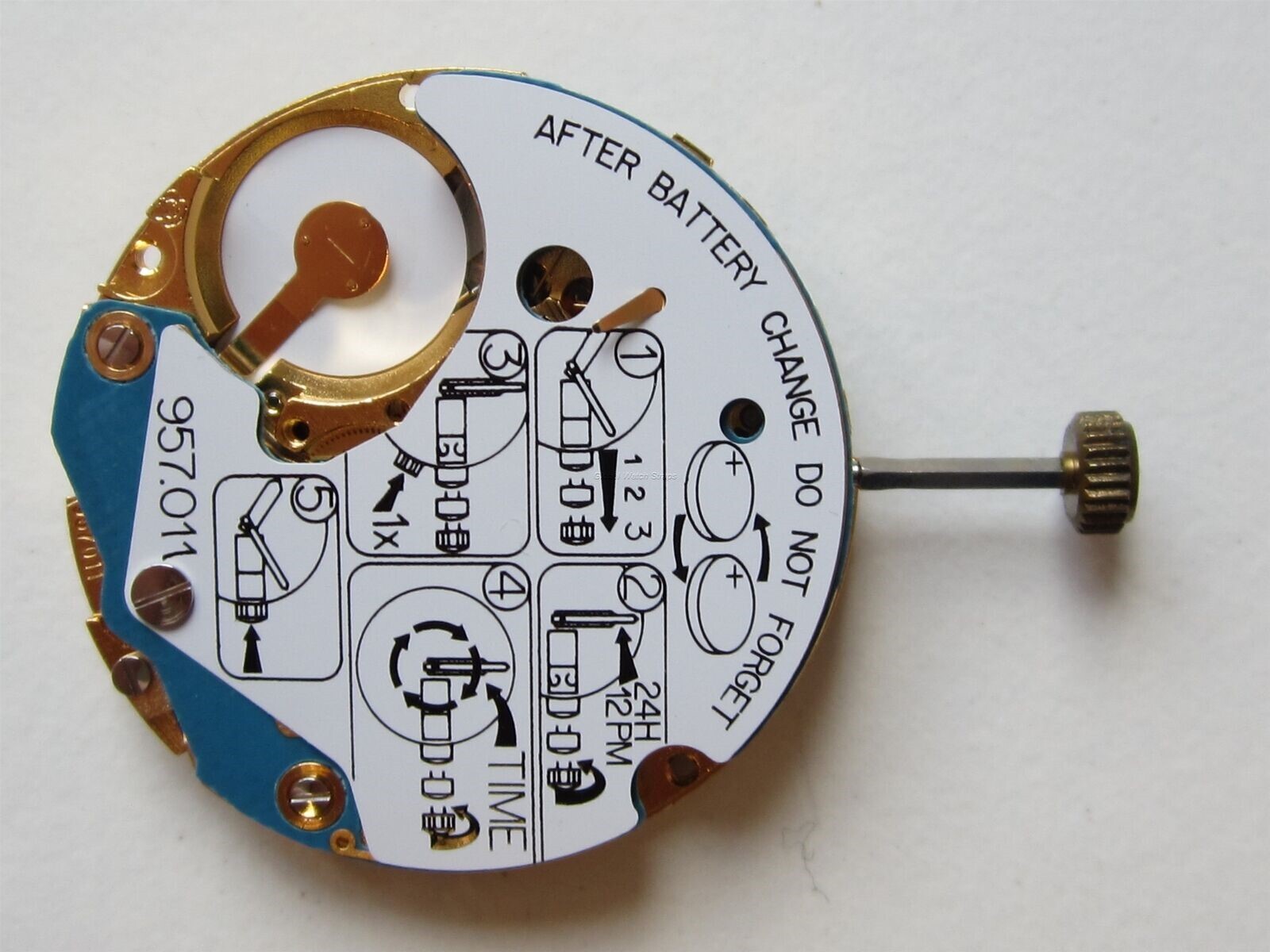 ETA 11½” cal. 957.011 N.O.S. day-date-3 watch movement *alarm*
