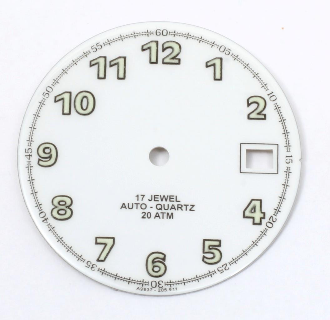 17 NOS Belair Blank Private Label 17j AutoQuartz 20ATM Watch Dials ETA 205.911