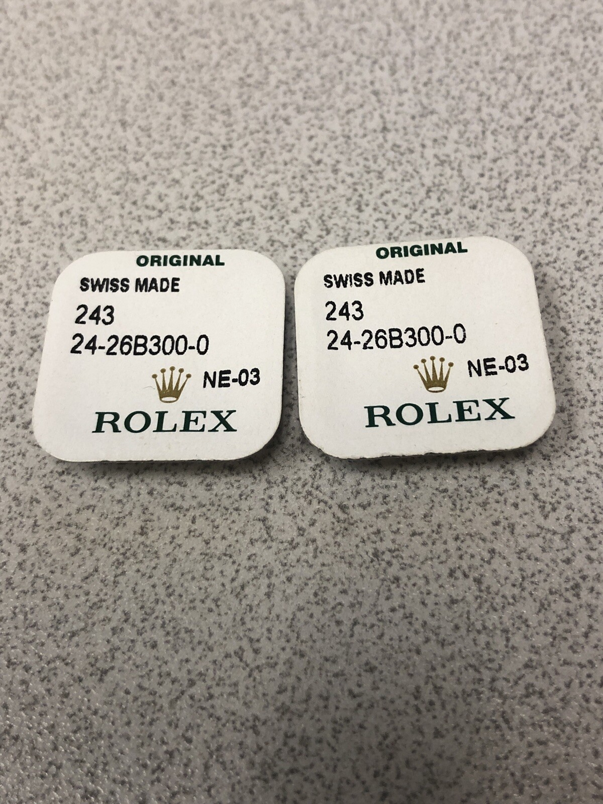 Genuine New Rolex 243 24-26B300 4.1mm Stainless Steel Crown Part-Factory Sealed