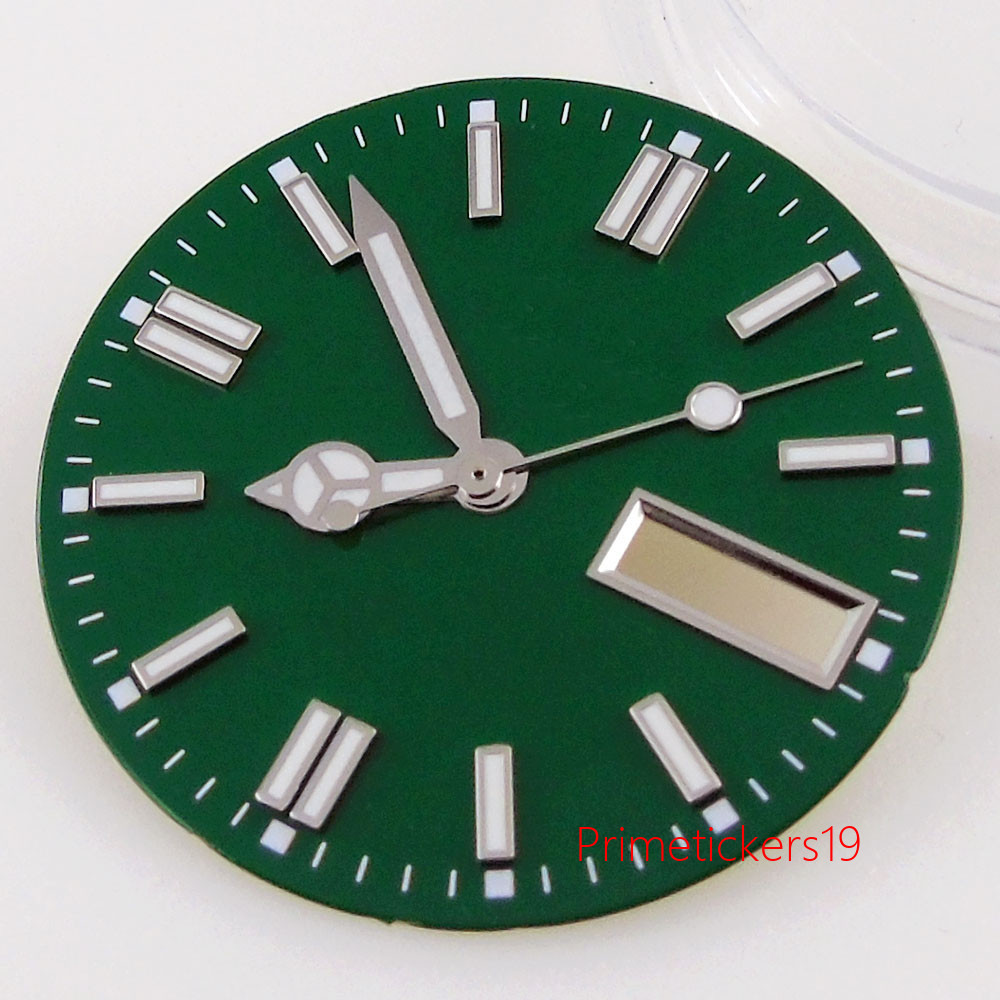 29mm Multicolor Watch Dial Face with Hands Fit NH36/NH36A Date Weekday Window