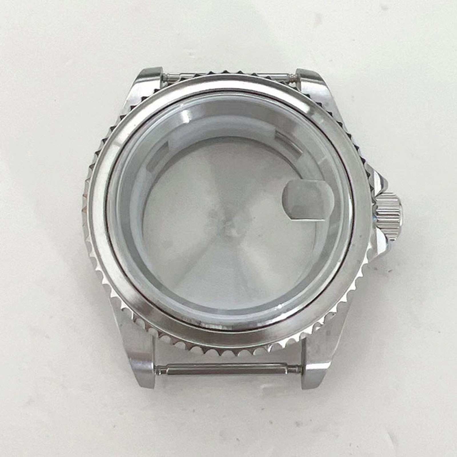 40MM Watch Case Aluminum Bezel Sapphire Glass for 8215/8200/8205/2813 Movement