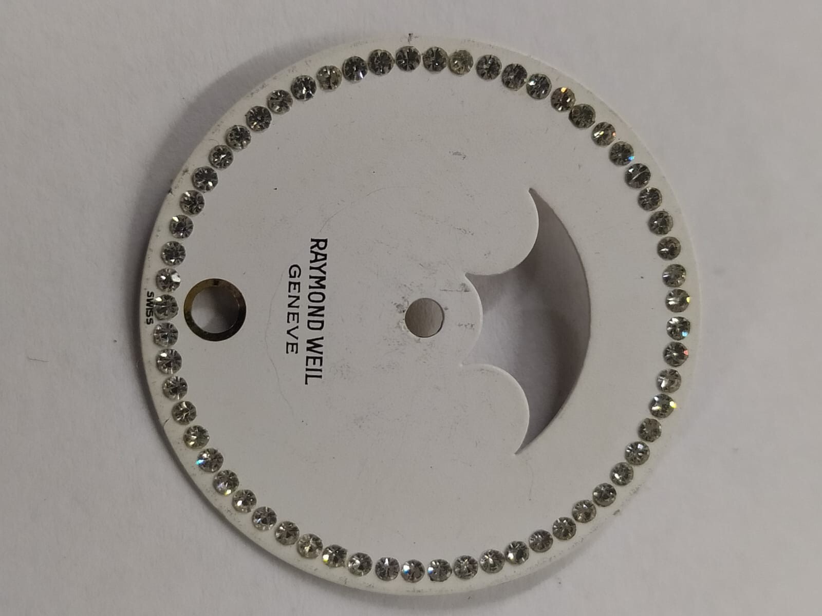 Original Raymond Weil Women Moonphase Diamond White Dial 25mm Swiss