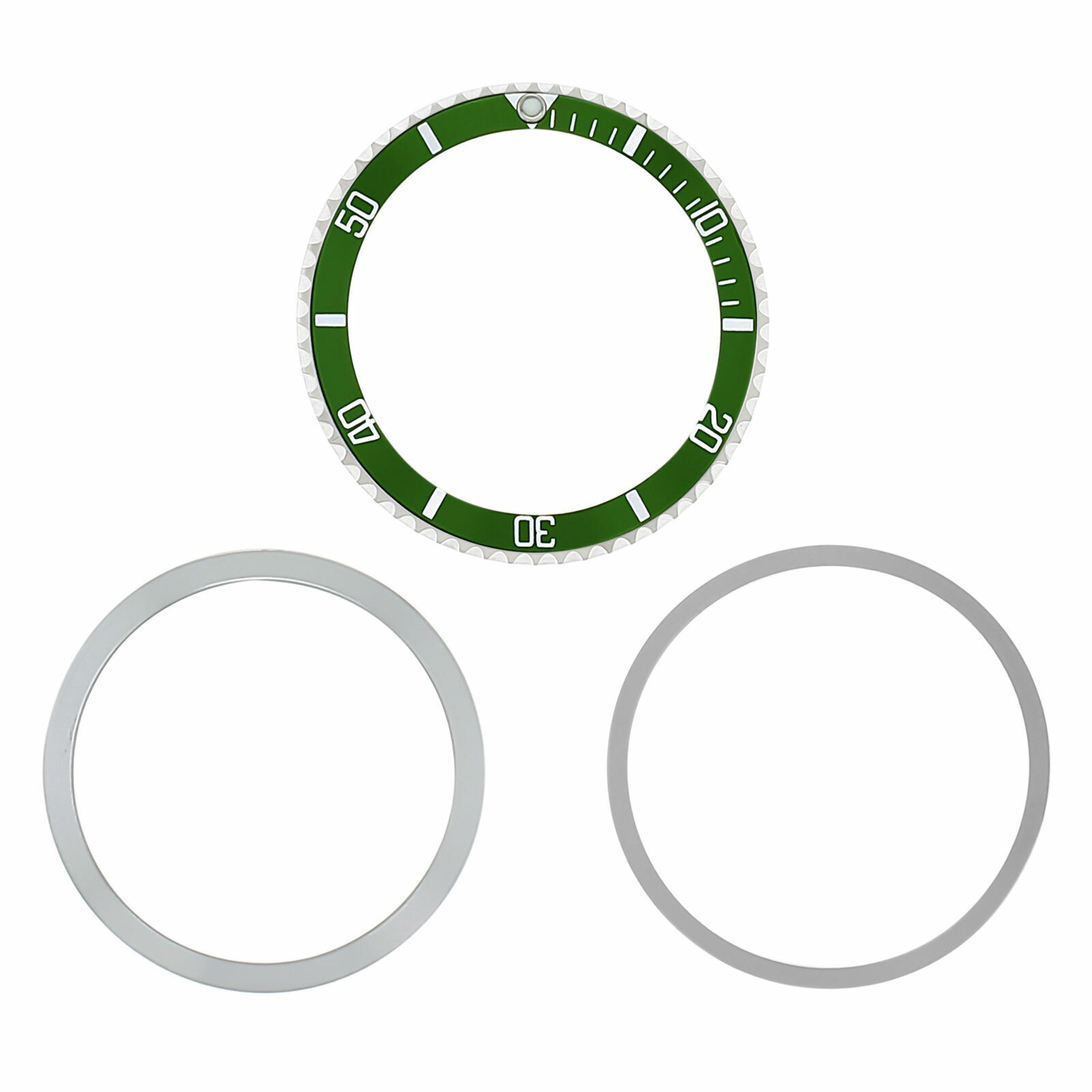 36.50mm x 30.40mm Green Replacement Bezel Insert For Rolex Submariner