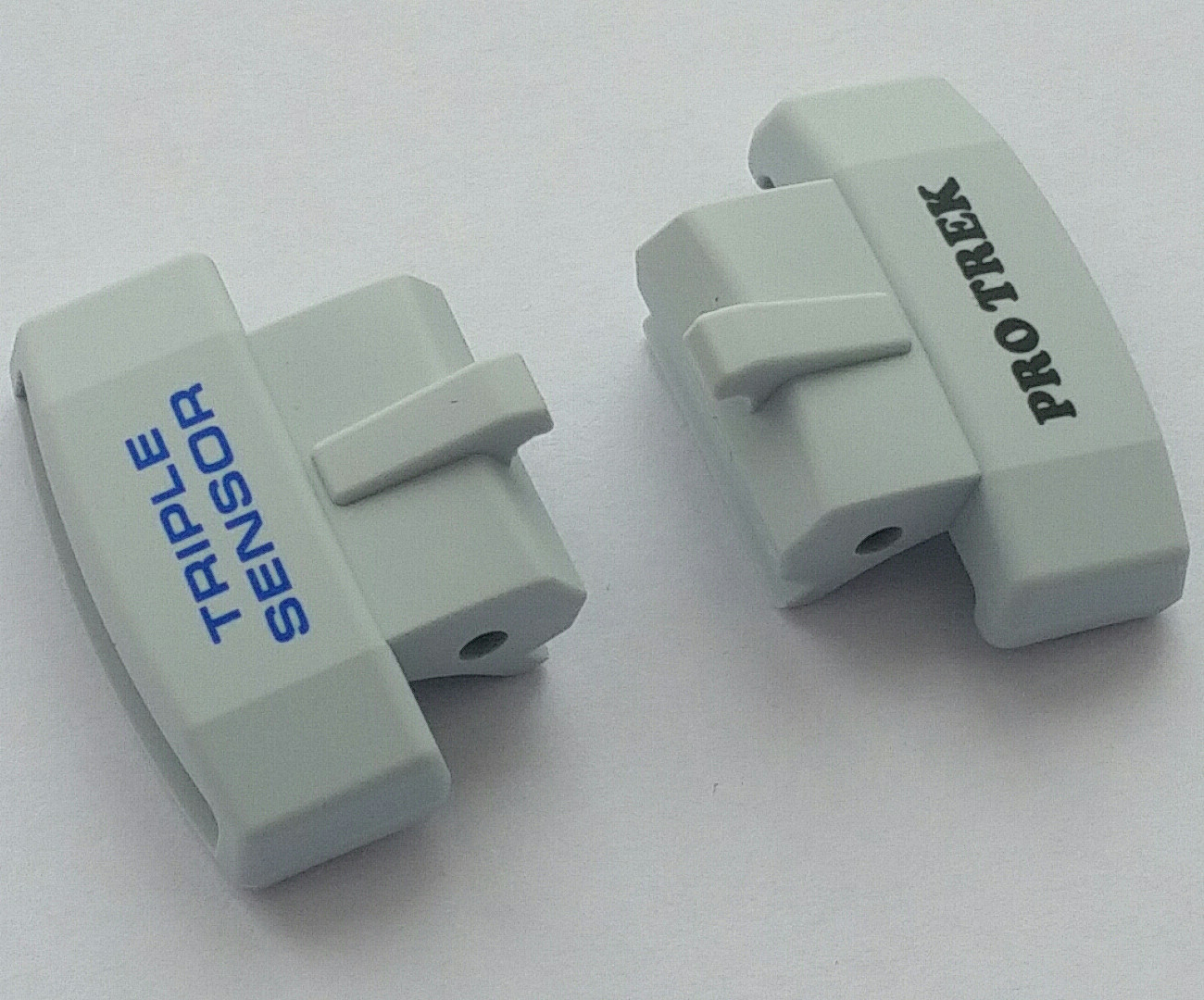 Casio ProTrek Strap Cover End Piece PRW-3000G-7 6H 12H White Silver 2 pcs