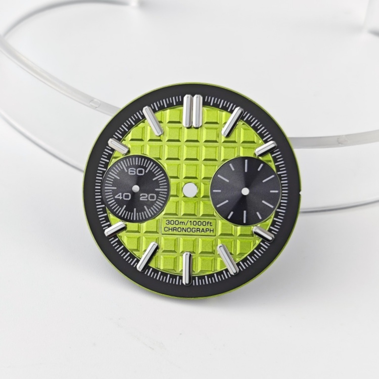 VK64 Dial 30mm White Orange Fit VK64 Movement Watch Accessories Watch Dial