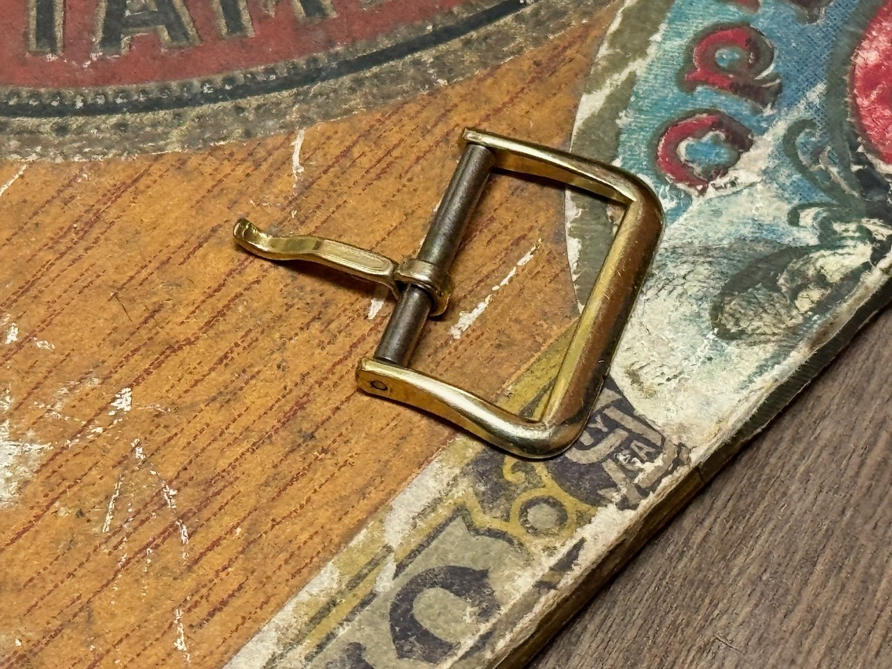 Vintage Elgin watch band buckle 16mm opening gold filled marked ELGIN 1950s/60s