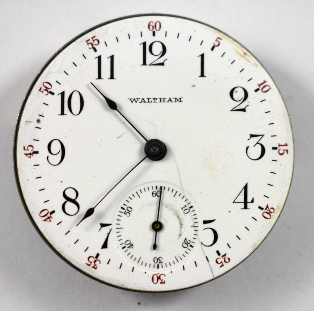 Vintage Waltham Grade 225 12s 17J OF Pocket Watch Movement lot.ey