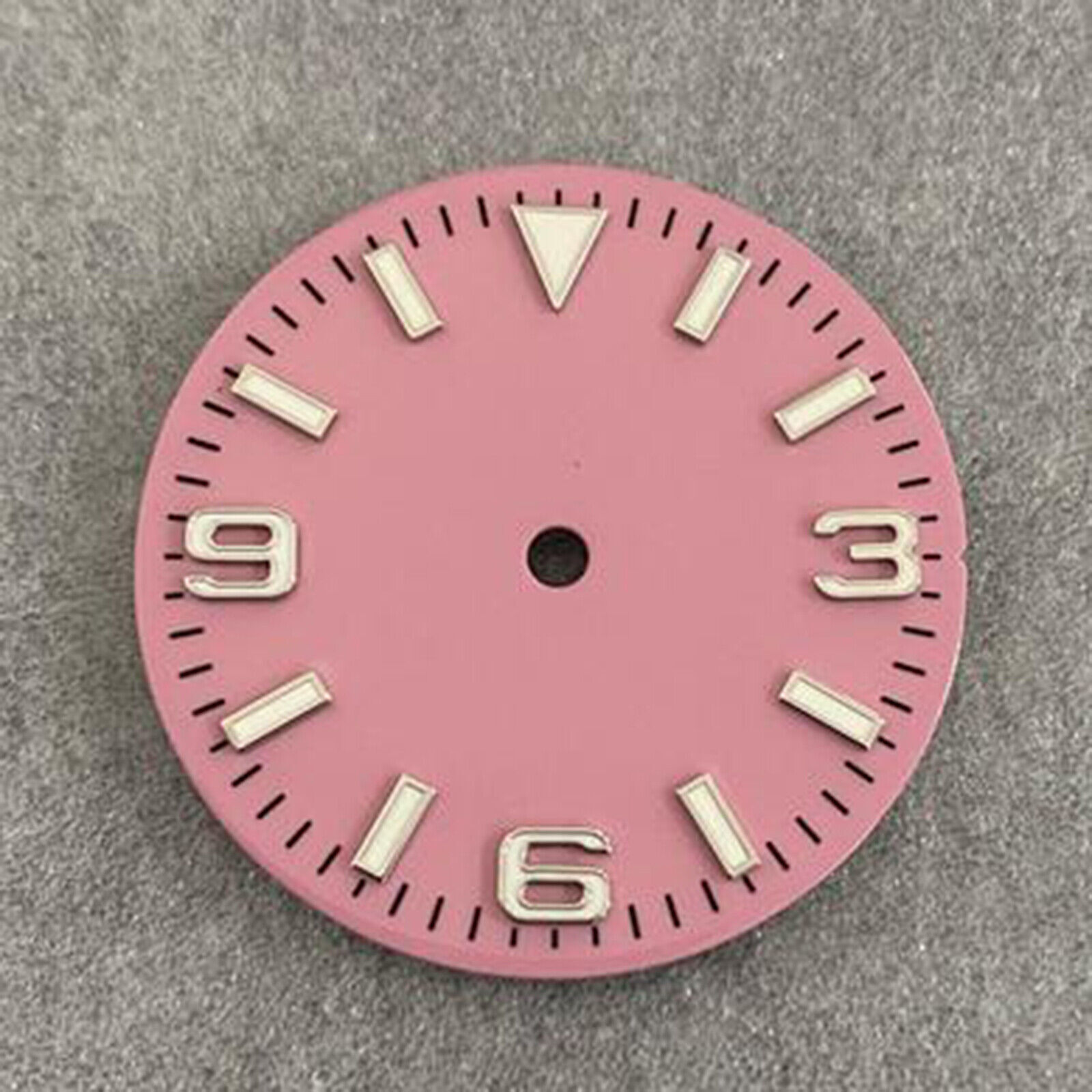 1x 28.5mm 369 Strip Nail Watch Dial Green Luminous for NH35/36/4R/7S Movement