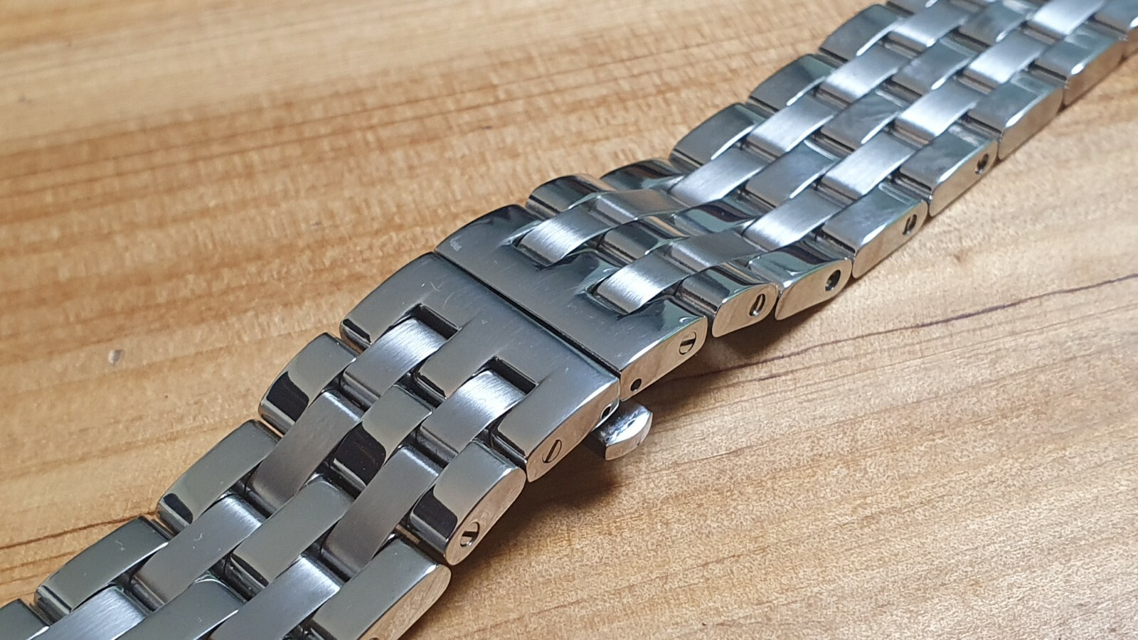 Massive stainless steel heavy metal band – butterfly clasp – 22mm – 105gr – 316L