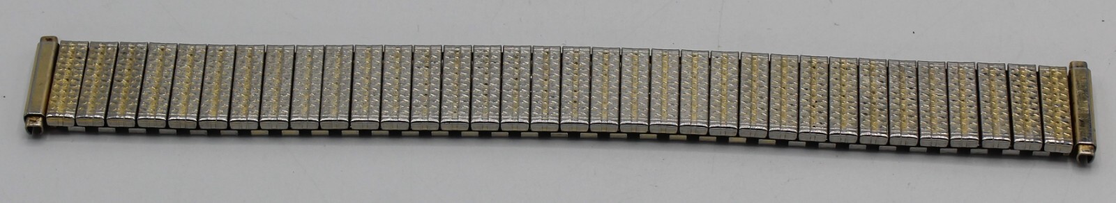 Vintage Silver / Gold Metal Metallic Stretch Band 19mm width 167mm long Speidel