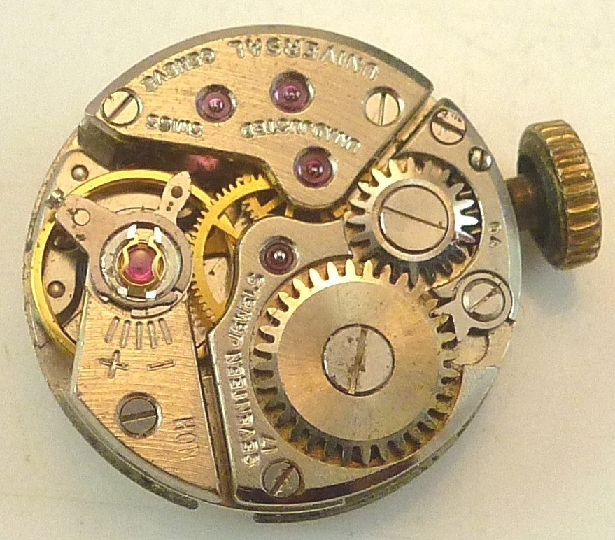 Universal Geneve 13mm Wrist Watch Movement – Good Balance – Parts / Repair