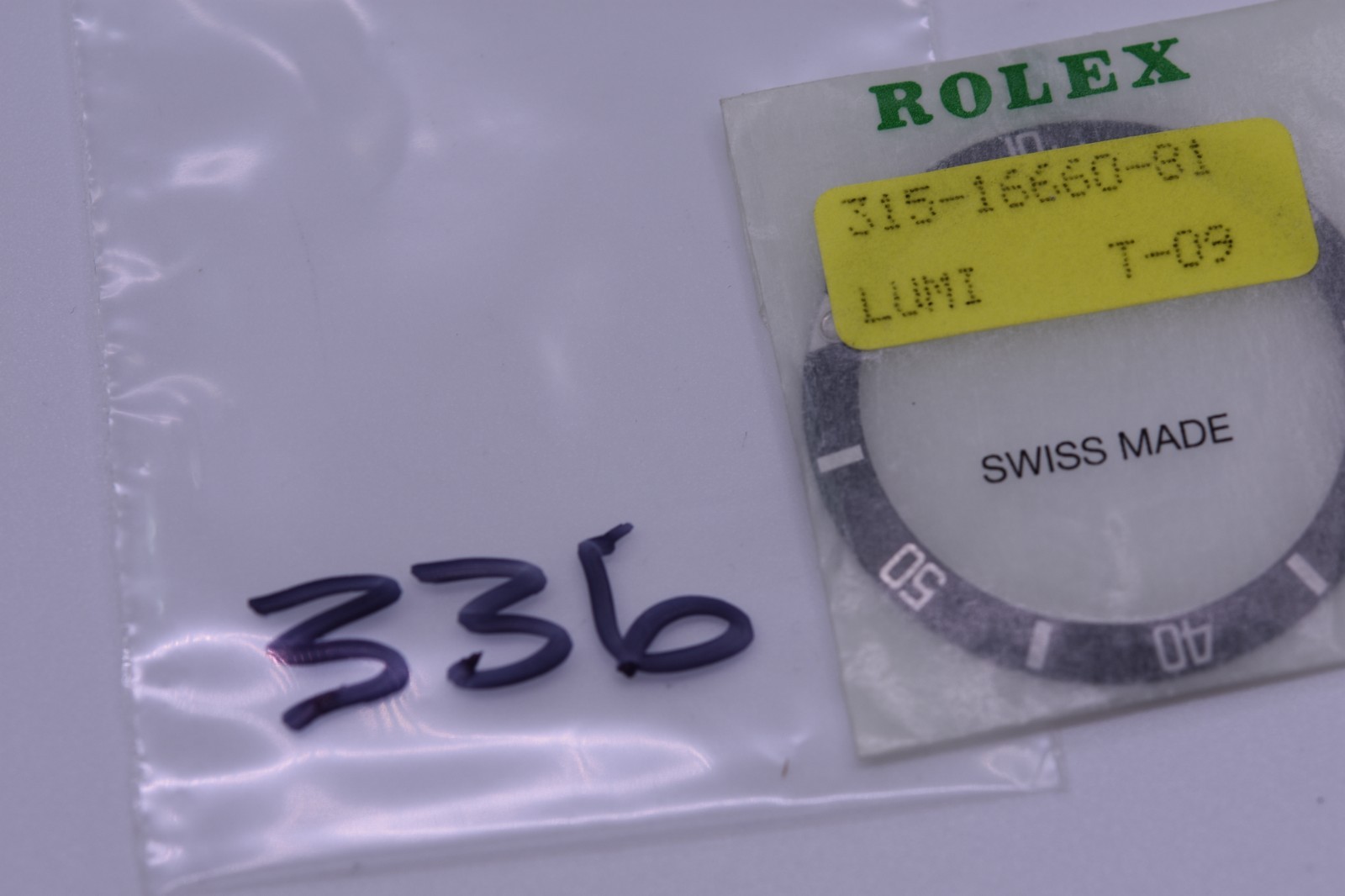 Vintage Rolex Sea-Dweller 16660 16600 Bezel Insert Luminova Pearl NOS Genuine
