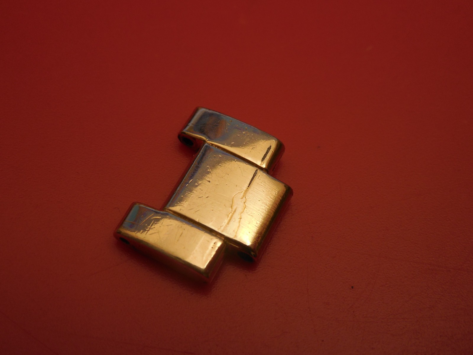 ROLEX 18K GOLD ELECTROPLATED 15MM LINK 19MM 78351 OYSTER BAND BRACELET STRAP