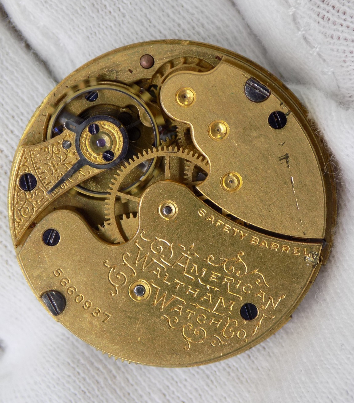 1891 American Waltham Grade 60 Model 1891 0s Pocket 7J Watch Movement