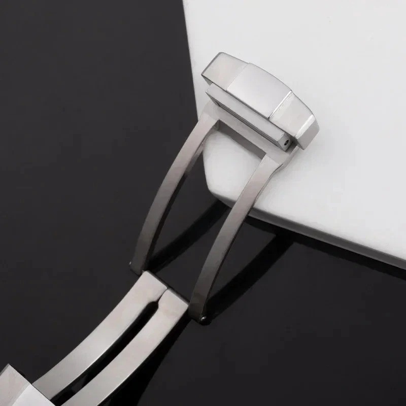 18 20mm Slider Glide Folding Buckle Deployment Clasp Fits Breitling Watch Band