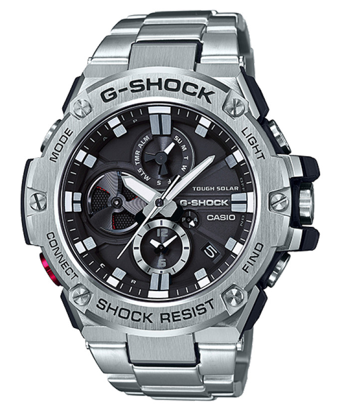 Casio G-Shock G-Steel GST-B100 GST-B100D stainless steel watch bezel silver tone