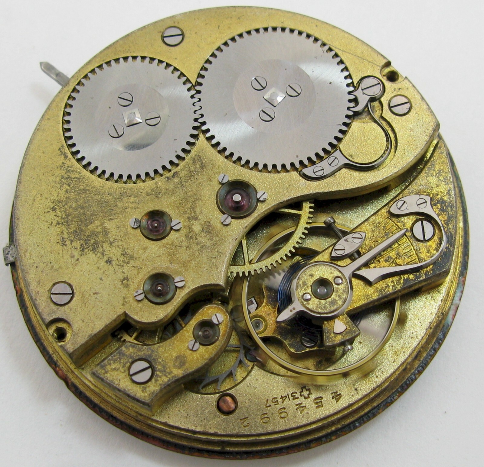 IWC 52 16 jewels pocket watch movement & dial for part … diameter 43.1 mm HC