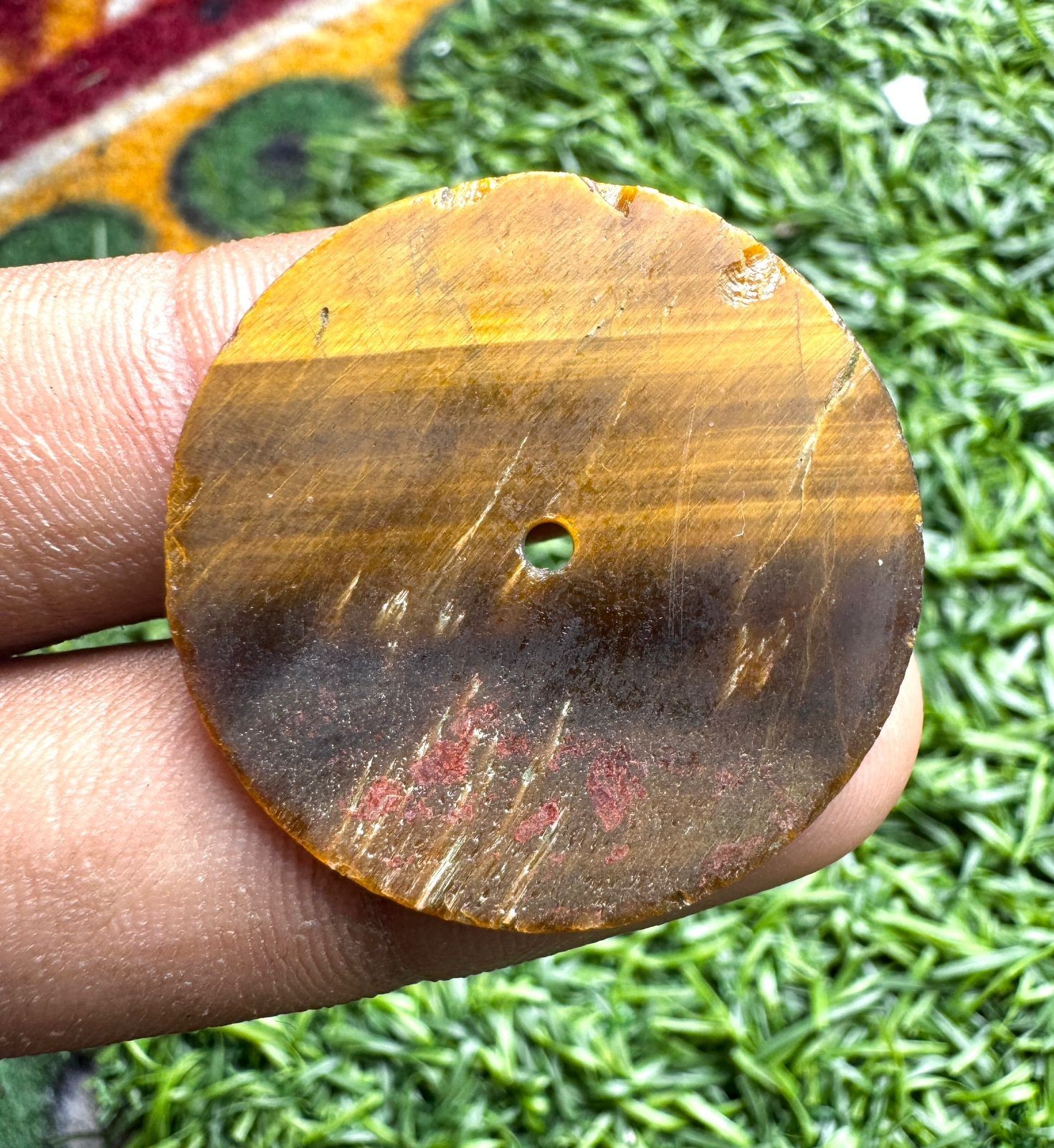 tiger eye Watch Dial Blank Handmade Dial for 31.5 mm-1.5 mm GMC-159w