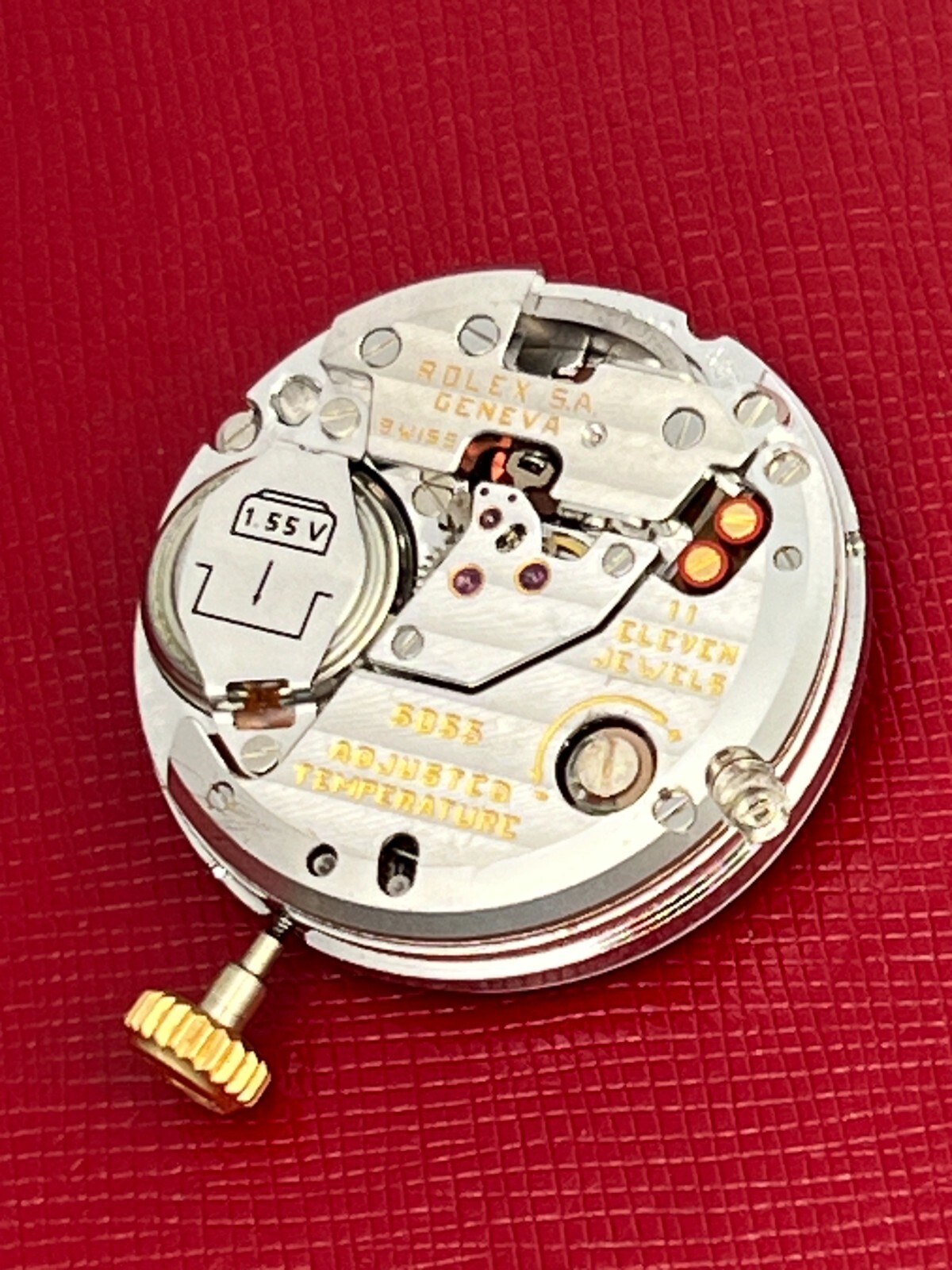ROLEX QUARTZ DAY-DATE CALIBER 5055 MOVEMENT NEEDS SERVICE – NICE!