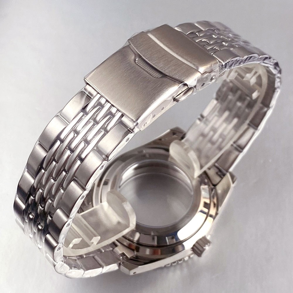 40mm Stainless Steel Watch Case 20ATM Sapphire For Seiko NH35 NH36 ETA2824 Move