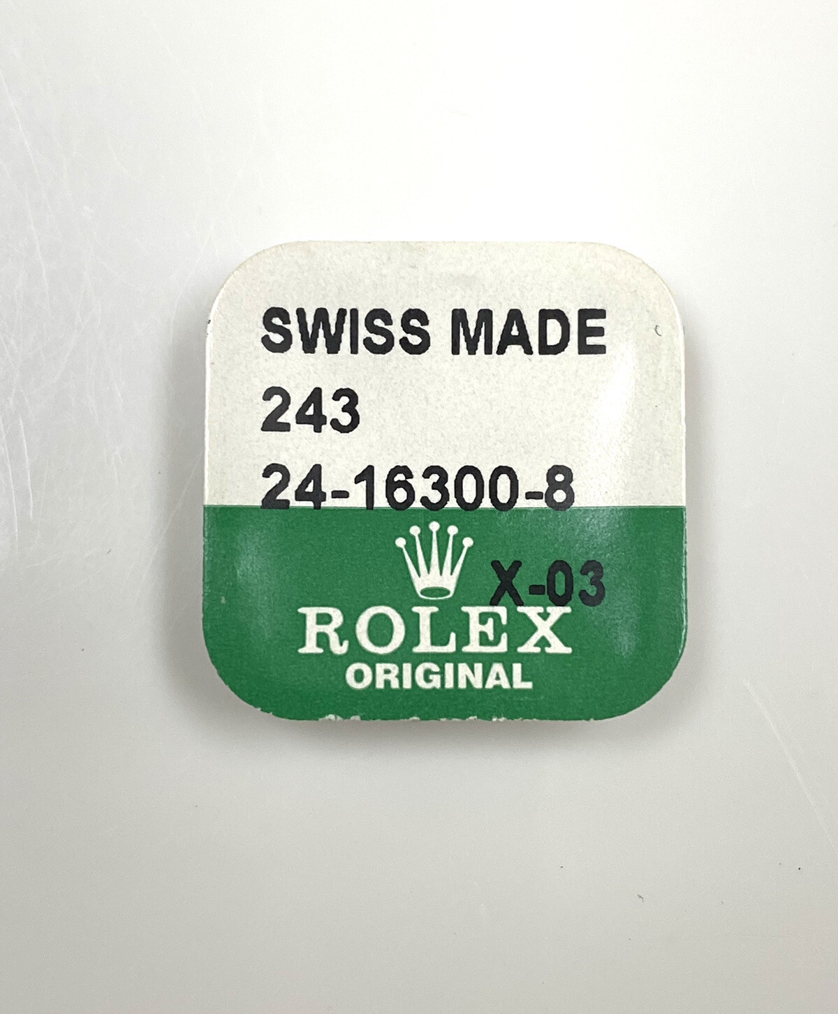 Genujne NOS Sealed Rolex 3.5 Gold Crown Part # 24-16300-8