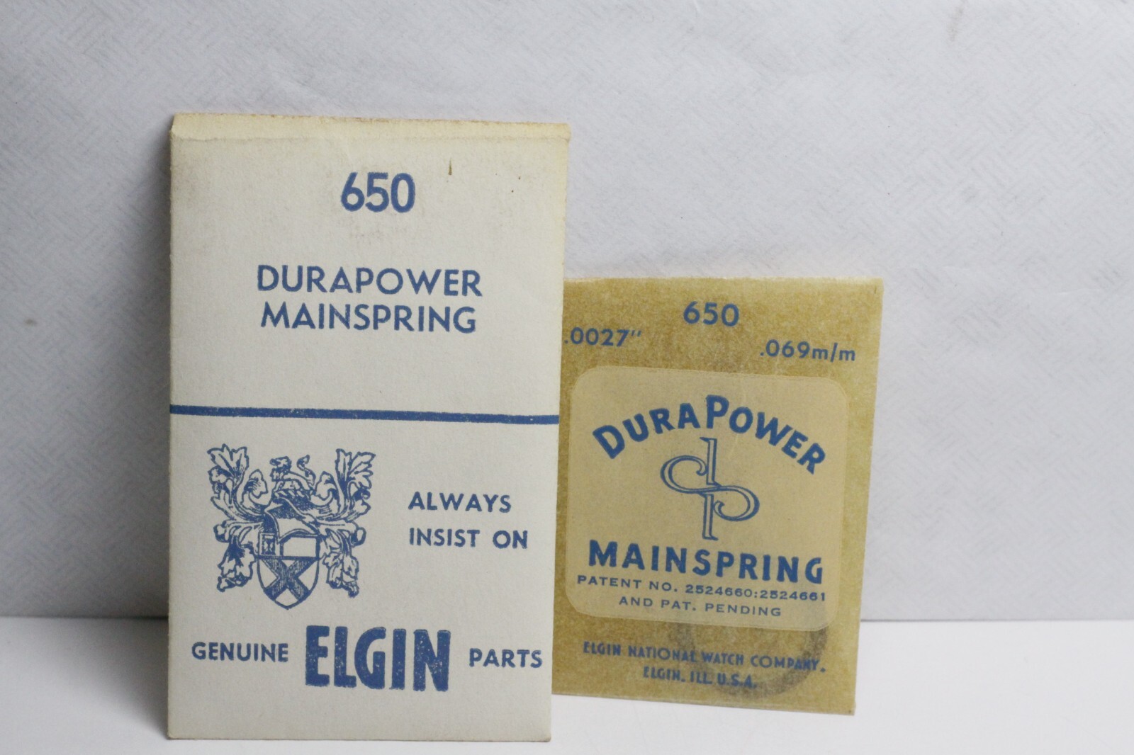 NOS Elgin Grade 650 Alloy Mainspring 14W