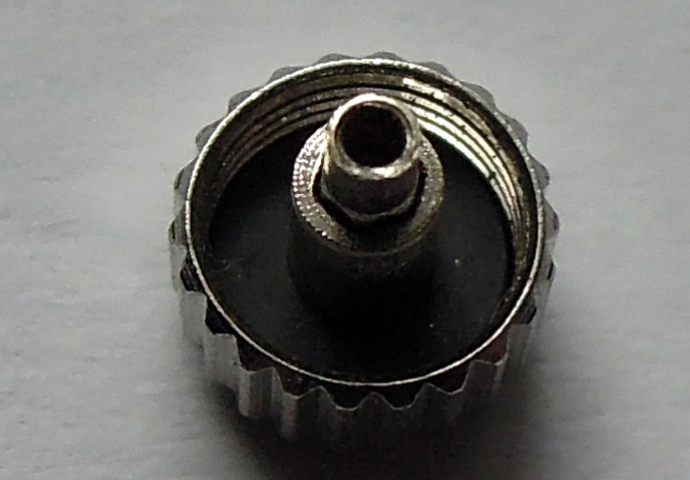Authentic genuine Rolex 24-530-0 stainless steel date 5.3mm screw-down crown