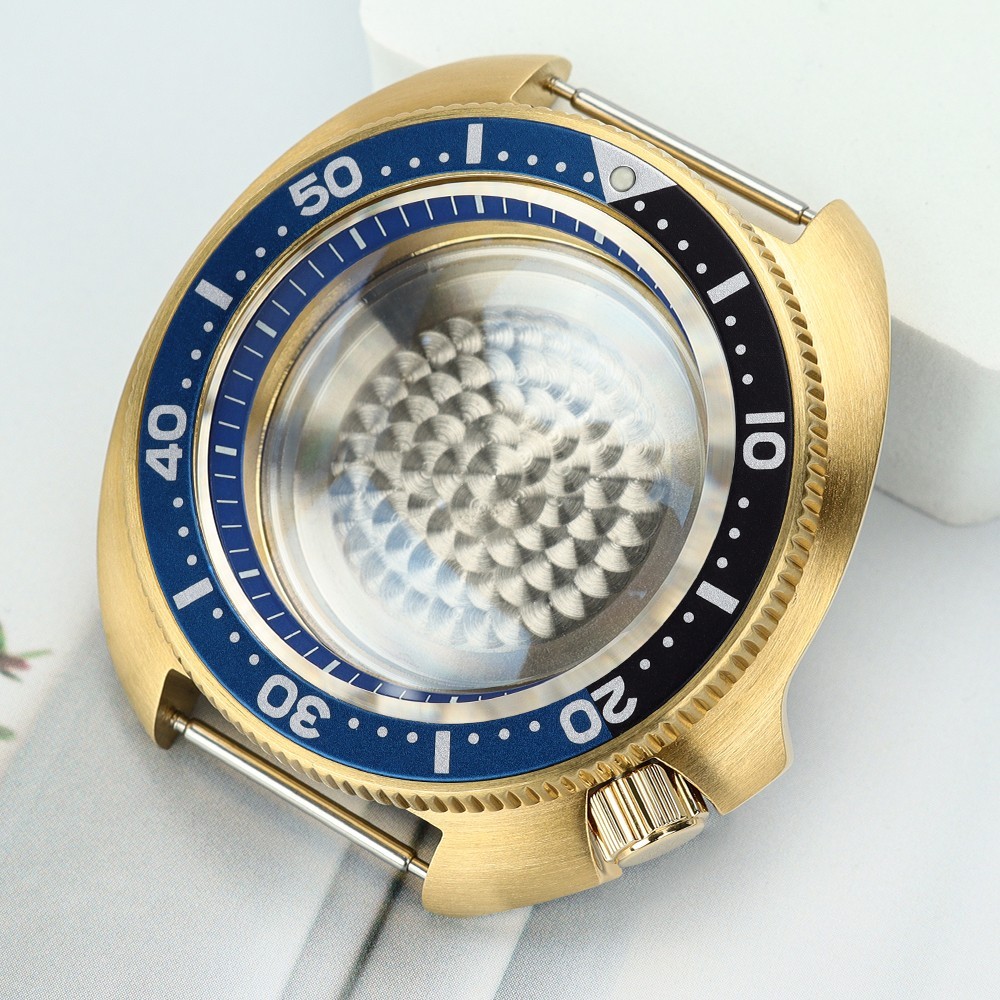 Men’s Diver Watch Case 44mm Steel turtle Style Batman Bezel For Seiko NH35 NH36