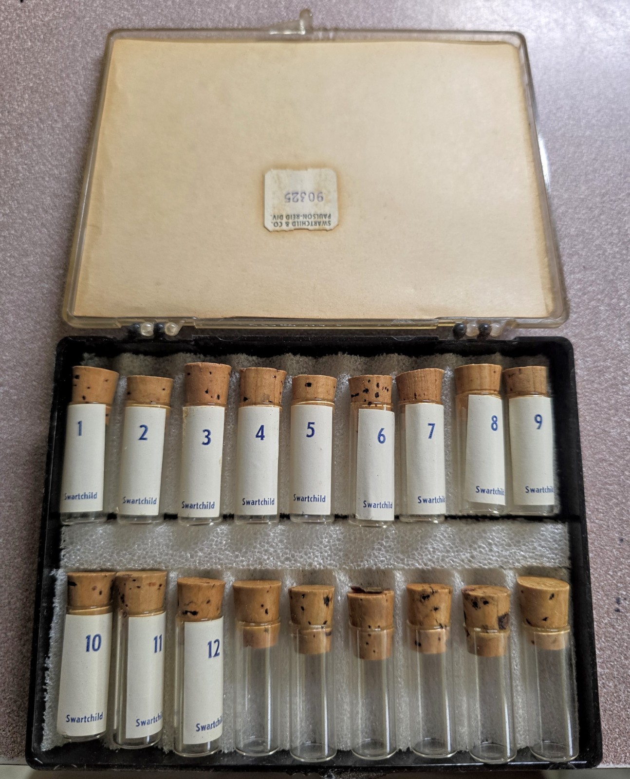 Swartchild Ventage Swiss PinLever Staffs and Stems assortment No.90325 1-12 Full