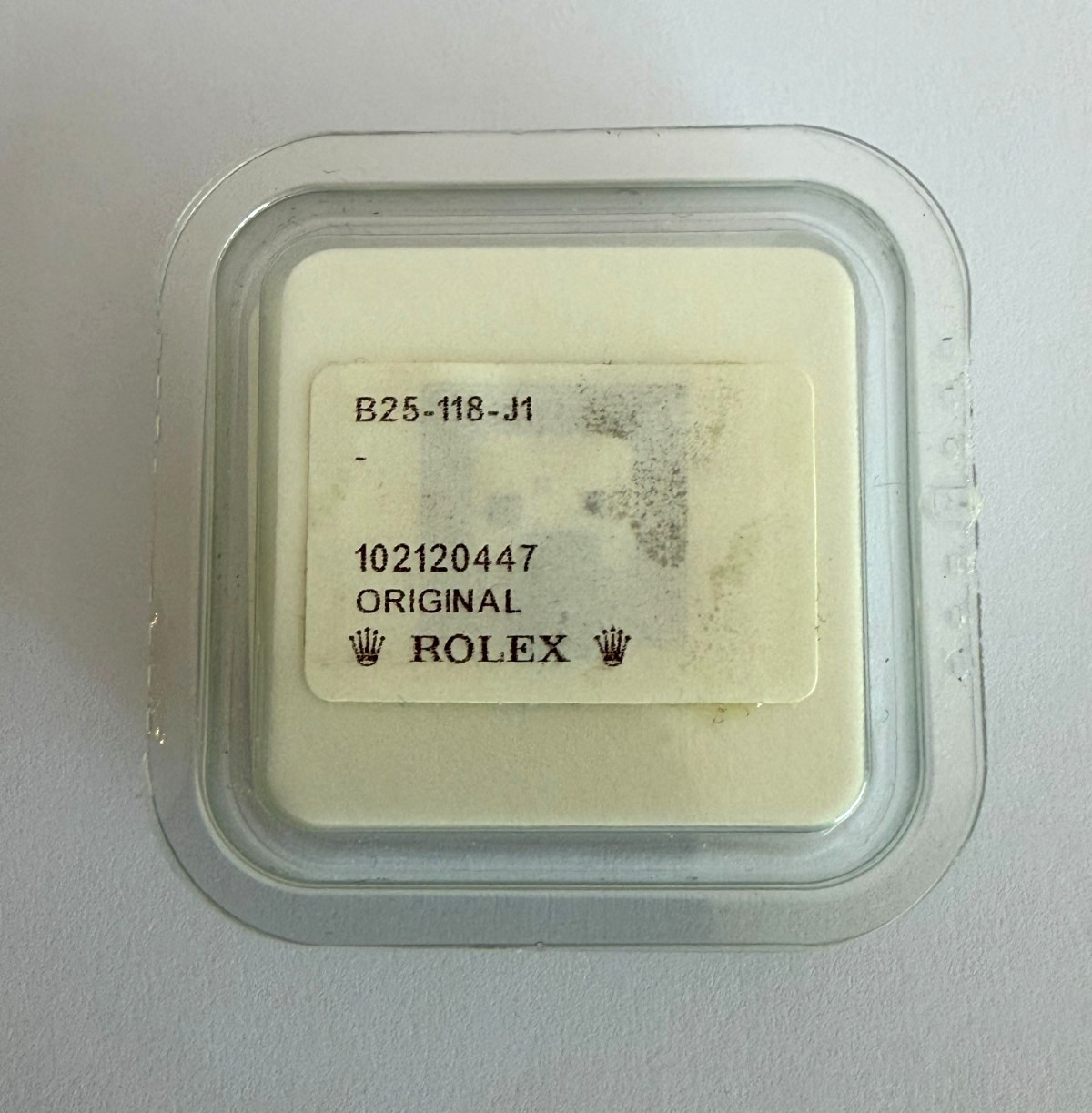 New Genuine Rolex Tropic B25 118 J1 Plexiglass Watch Crystal Datejust 1601 1603