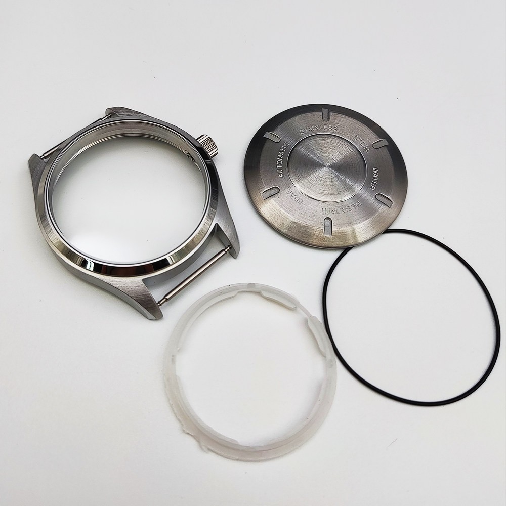 40mm Pilot Stainless Watch Case Mineral Glass for Nh35 Nh36 Movement 33.5mm Dial