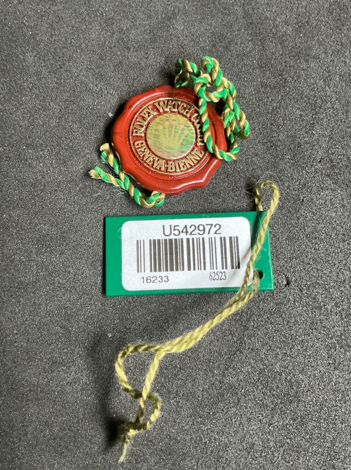 Authentic Rolex 16233 DateJust Red Laser Tag & Green Hang Tag set – Your Choice