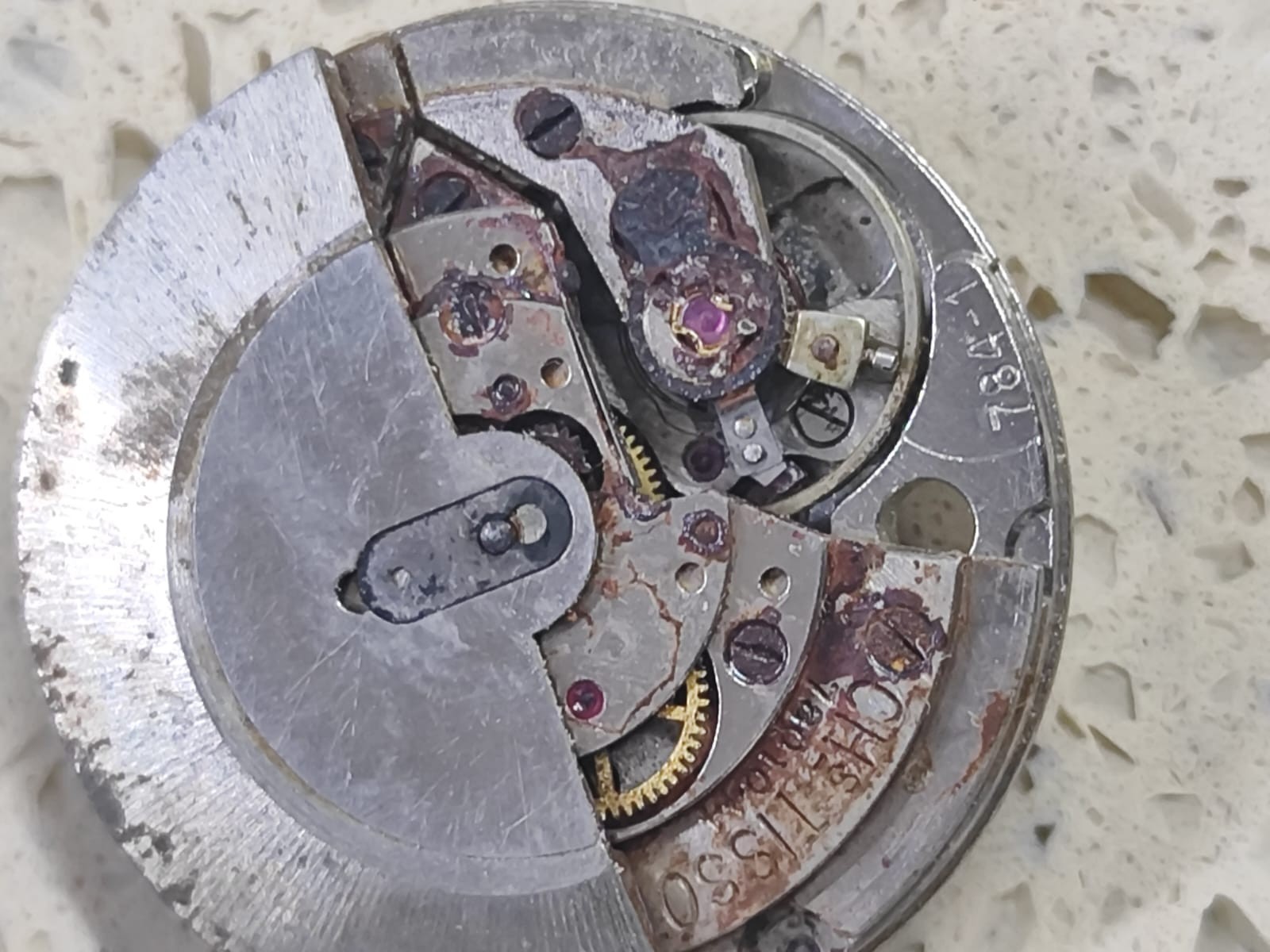 TISSOT 784-1 Movement Not Work Not Good for Parts Used